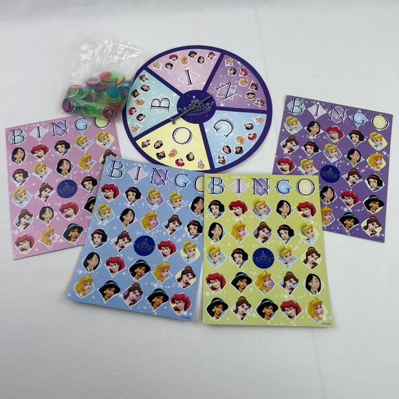 Disney Princess 10 Game Set Board Game Cards Bingo Dominoes Kids Family Gift - Picture 7 of 10